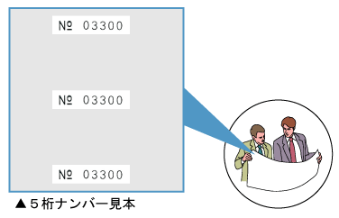 5桁ナンバー見本